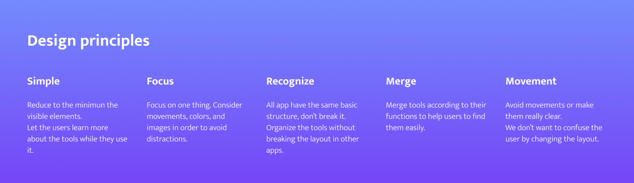 design principles