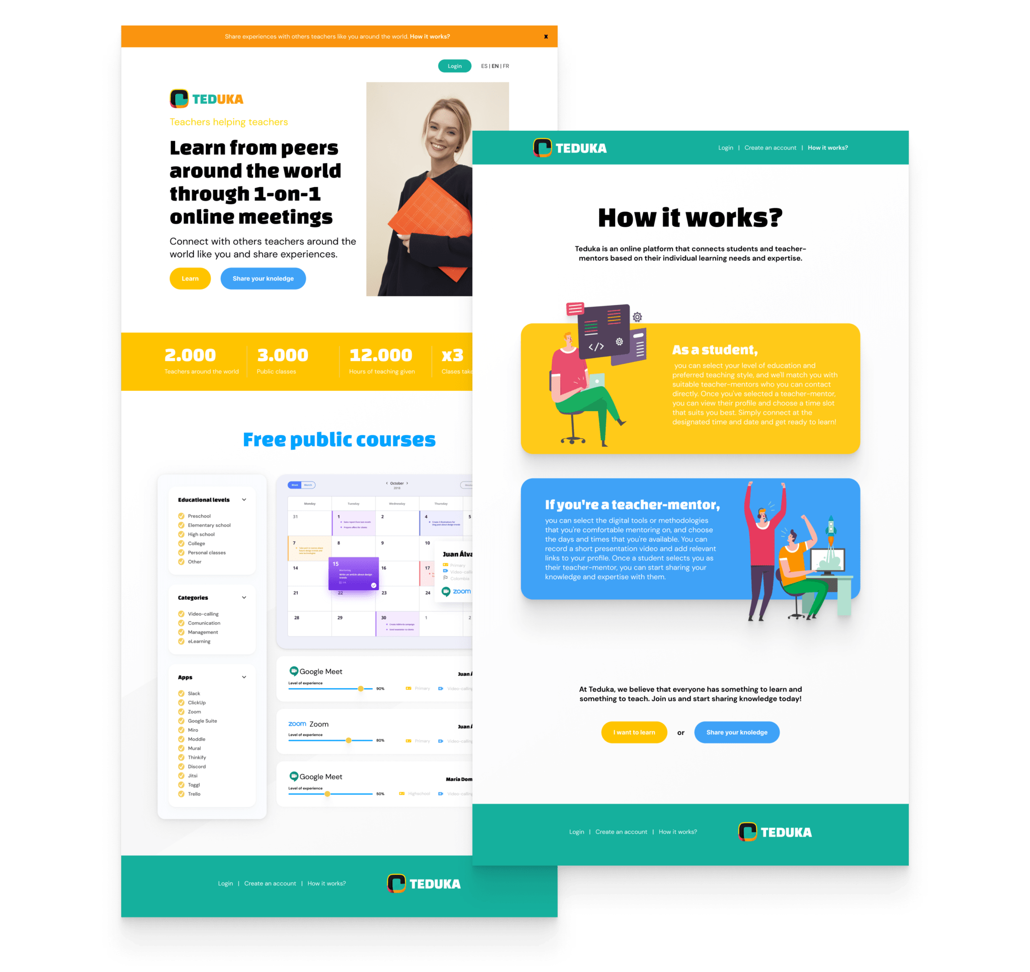 case study teduka landingpage